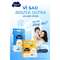2 Bịch Tã Dán/Quần Rouya, Thấm Hút Tốt Giúp Bé Luôn Khô Ráo Đủ Size NB,S,M,L,XL,XXL,XXXL 4
