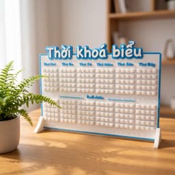 THỜI KHOÁ BIỂU LẮP RÁP MÔN HỌC IN 3D thay đổi môn học cấp học 1, 2, 3 có thể in theo yêu cầu riên 8