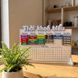 THỜI KHOÁ BIỂU LẮP RÁP MÔN HỌC IN 3D thay đổi môn học cấp học 1, 2, 3 có thể in theo yêu cầu riên 7