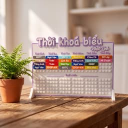 THỜI KHOÁ BIỂU LẮP RÁP MÔN HỌC IN 3D thay đổi môn học cấp học 1, 2, 3 có thể in theo yêu cầu riên 1
