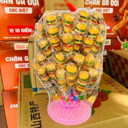 Sỉ Tháp Kẹo Dẻo Hamburger ( 60c ) Loại To Siêu Ngon  Candy Ăn Vặt Snack Food Chua 3