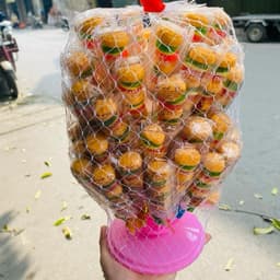 Sỉ Tháp Kẹo Dẻo Hamburger ( 60c ) Loại To Siêu Ngon  Candy Ăn Vặt Snack Food Chua 4
