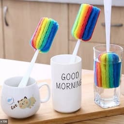 Cọ Vệ Sinh Cốc 7 Màu - Cây Cọ Rửa Ly, Cốc, Bình, Hũ Nhỏ 2