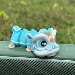 Móc khoá con Lân 8CM 3D nhiều màu siêu đẹp - Tặng kèm móc treo balo 5