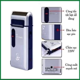 Máy cạo râu 2 IN 1 SCW 301U Sagami, Thiết Kế Nhỏ Gọn, Phong Cách Mạnh Mẽ, Sạc Pin Tiện Lợi, Cạo Êm 7