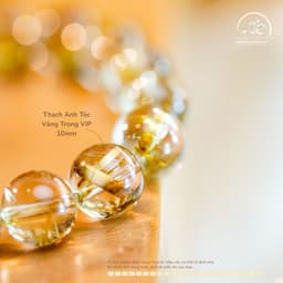 Ngọc Đan Tâm - Vòng Tay Thạch Anh Tóc Vàng Trong VIP 10mm 2
