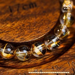 Ngọc Đan Tâm - Vòng Tay Thạch Anh Tóc Vàng Trong VIP 10mm 3