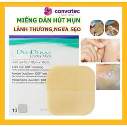 Miếng Dán Mụn, Vết Thương DuoDerm Extra Thin size 10x10cm 3