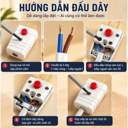 Phích Cắm Điện Có Công Tắc - Hạn Chế Tia Lửa Điện 10A 250VCC 5