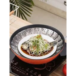 Rổ Hấp Inox Đa Năng Thép Không Rỉ ,Vỉ Hấp Xòe 3 Cánh  3 Chân Dùng Hấp Sôi,Thức Ăn Hải Sản Tiện Dụng Nhà Bếp 2