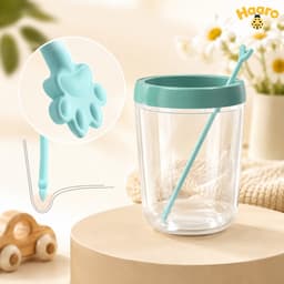 Que khuấy sữa silicon hình gấu cho bé, đổi màu theo nhiệt độ 3