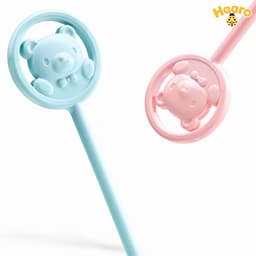 Que khuấy sữa silicon hình gấu cho bé, đổi màu theo nhiệt độ 2