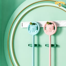 Que khuấy sữa silicon hình gấu cho bé, đổi màu theo nhiệt độ 6