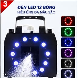 Máy Tạo Tuyết NIKA LIGHTING S-3000 PRO Có LED – Máy Phun Tuyết Sân Khấu, Sự Kiện 2