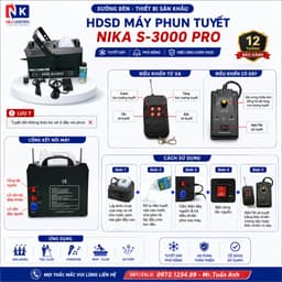 Máy Tạo Tuyết NIKA LIGHTING S-3000 PRO Có LED – Máy Phun Tuyết Sân Khấu, Sự Kiện 5