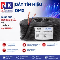 Dây Tín Hiệu DMX 100m/200m Cho Đèn Sân Khấu, DMX Beam, Moving Head, PAR LED, Ánh Sáng Sự Kiện 1
