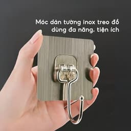 Combo 10-30-50 móc inox dán tường đa năng treo đồ tiện lợi cho nhà tắm nhà bếp 1