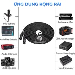 Dây Tín Hiệu DMX 100m/200m Cho Đèn Sân Khấu, DMX Beam, Moving Head, PAR LED, Ánh Sáng Sự Kiện 8