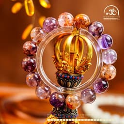 Ngọc Đan Tâm - Vòng Tay Auralite Tím 13mm 6