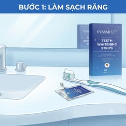 Miếng dán trắng răng trắng nhanh không gây ê buốt phù hợp với mọi men răng 2