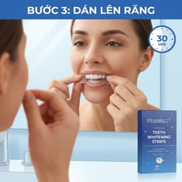 Miếng dán trắng răng trắng nhanh không gây ê buốt phù hợp với mọi men răng 4