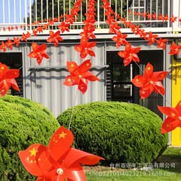 Sét 20 cái/10 Chong chóng CỜ ĐỎ SAO VÀNG TÔI YÊU VIỆT NAM cầm tay,treo dây trang trí lớp học,khai giảng,quốc khánh 2/9 7