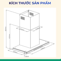 Máy Hút Mùi GrandX GX H70T78SG Premium - Áp Tường Chữ T - Hút Mạnh, ÊM 7