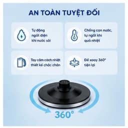 Ấm siêu tốc thuỷ tinh AULUX AK-2218G NEW - Chính Hãng 5