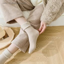 Vớ Nữ Sét 10 Đôi -Tất Nữ-Tất Lót Lông nữ Cổ Cao Sinh Nhiệt Chất Dày Cho Mùa Đông Siêu ấmTông Màu Pastel 9