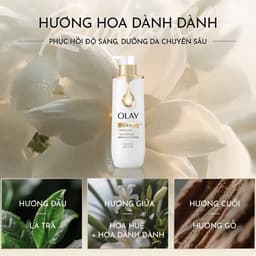 Sữa Tắm Sáng Da OLAY B3 Hương Hoa Dành Dành và Olay Luminous Hương Hoa Hồng/ Trái Vải 4