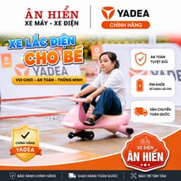 Xe lắc điện cho bé có nhạc xe lắc điện Yadea ant baby Xe điện Ân Hiển 4
