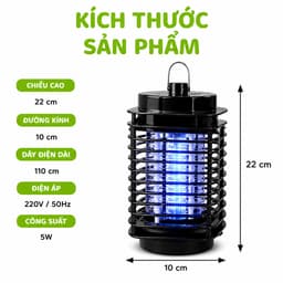 Đèn Bắt Muỗi Killer Nhật Bản Ánh Sáng Xanh UV Diệt Muỗi Côn Trùng Hiệu Quả Hoạt Động Tiết Kiệm Điện GD391 6
