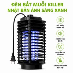 Đèn Bắt Muỗi Killer Nhật Bản Ánh Sáng Xanh UV Diệt Muỗi Côn Trùng Hiệu Quả Hoạt Động Tiết Kiệm Điện GD391 2