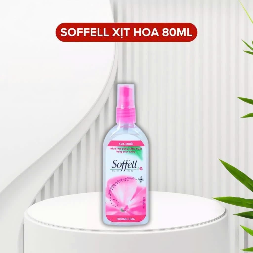 XỊT CHỐNG MUỖI SOFFELL DẠNG PHUN SƯƠNG - CHAI 80ml