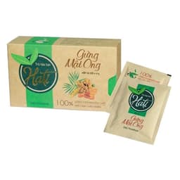 TRÀ GỪNG VÀ MẬT ONG HATI (Hộp 24 gói) - Hỗ trợ tieu hóa, ấm bụng, giảm ho. 5