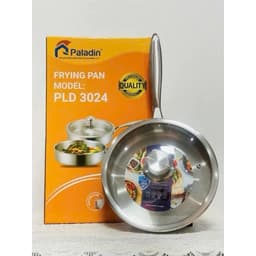 CHẢO INOX CAO CẤP PALADIN PLD 3024 (KÈM VUNG KÍNH) - CHẢO XÀO NẤU NGUYÊN KHỐI 3 LỚP, DÙNG MỌI LOẠI BẾP 1