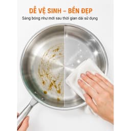 CHẢO INOX CAO CẤP PALADIN PLD 3024 (KÈM VUNG KÍNH) - CHẢO XÀO NẤU NGUYÊN KHỐI 3 LỚP, DÙNG MỌI LOẠI BẾP 6