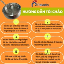 CHẢO INOX CAO CẤP PALADIN PLD 3024 (KÈM VUNG KÍNH) - CHẢO XÀO NẤU NGUYÊN KHỐI 3 LỚP, DÙNG MỌI LOẠI BẾP 8