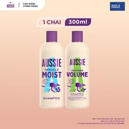 Dầu gội thuần chay Aussie, dưỡng tóc chuyên sâu, phục hồi ẩm mượt và bồng bềnh 300ml - Châu Âu 1
