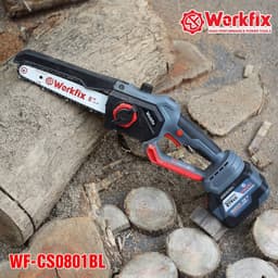 [MẪU MỚI 2026] Cưa xích dùng pin WORKFIX WF-CS0801BL, Tốc độ khủng 46000v/p, Không chổi than, Tra nhớt tự động 4