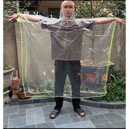 ​✨ ĐI MƯA VẪN PHẢI NỔI BẬT! Áo mưa trong suốt viền dạ quang – Đẹp mê ly, chấp mọi cơn mưa! 5