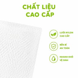 Túi Lưới Đựng Xà Phòng 2 Lớp Tạo Bọt Siêu Mịn Có Dây Rút Treo Tiện Lợi Giúp Xà Phòng Khô Nhanh Chống Trơn Trượt GD394 3