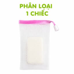 Túi Lưới Đựng Xà Phòng 2 Lớp Tạo Bọt Siêu Mịn Có Dây Rút Treo Tiện Lợi Giúp Xà Phòng Khô Nhanh Chống Trơn Trượt GD394 7