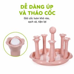 Khay Úp Cốc Nhựa Đa Năng 1308 Việt Nhật 8 Vị Trí Úp Ly Có Khay Hứng Nước Chất Liệu Nhựa PP Cao Cấp GD395 7