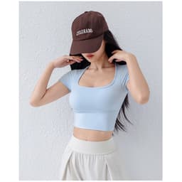 [Hoả Tốc Sẵn] Đồ Tập Gym,Yoga,Pilates Áo Bra Thể Thao Nữ Cổ Vuông Lứoi Hở Lưng Tam Giác QCCC 2