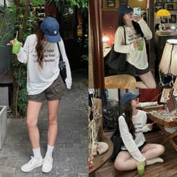 Áo thun giấy nữ tay dài form rộng in chữ I WANT YOU TO KNOW hót trend 1