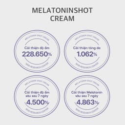 MAXCLINIC Melatoninshot Kem Dưỡng Hỗ Trợ Làm Sáng Và Cải Thiện Nếp Nhăn 7% Melatonin Liposome Cream 3