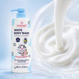 Sữa Tắm Trắng Sáng Da Sữa Bò Tươi Avatar 800ml - Làm sạch cơ thể, dưỡng da mềm mại và sáng mịn 4