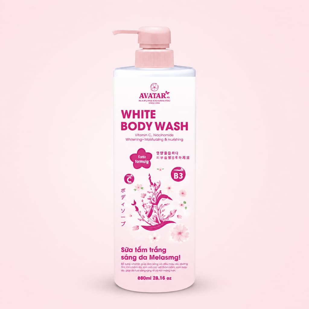 Sữa Tắm Trắng Sáng Da Hatomugi Avatar 800ml - Làm sạch cơ thể, dưỡng ẩm cho da mềm mại và sáng mịn