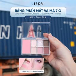 Bảng phấn má và mắt 7 ô Jary New Vision Cheeks Eyeshadow Palette 3